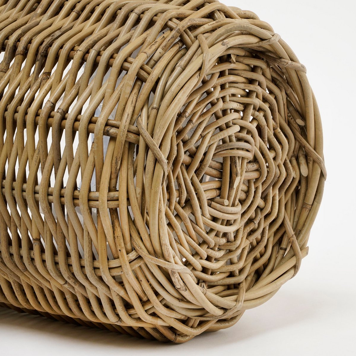 Marcia Outdoor-Pflanzkorb – 3er-Set – H40 x Ø43 cm – Rattan – Grau