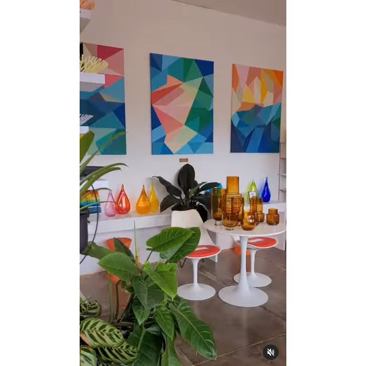 Dicke Glasvase im Retro-Stil XXL, Serie: TYLER 46AM, 9 mm dicke Glasluxus-Edition