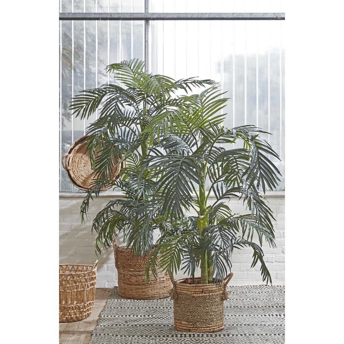 Areca-Palme Kunstpflanze - H150 x Ø100 cm - grün
