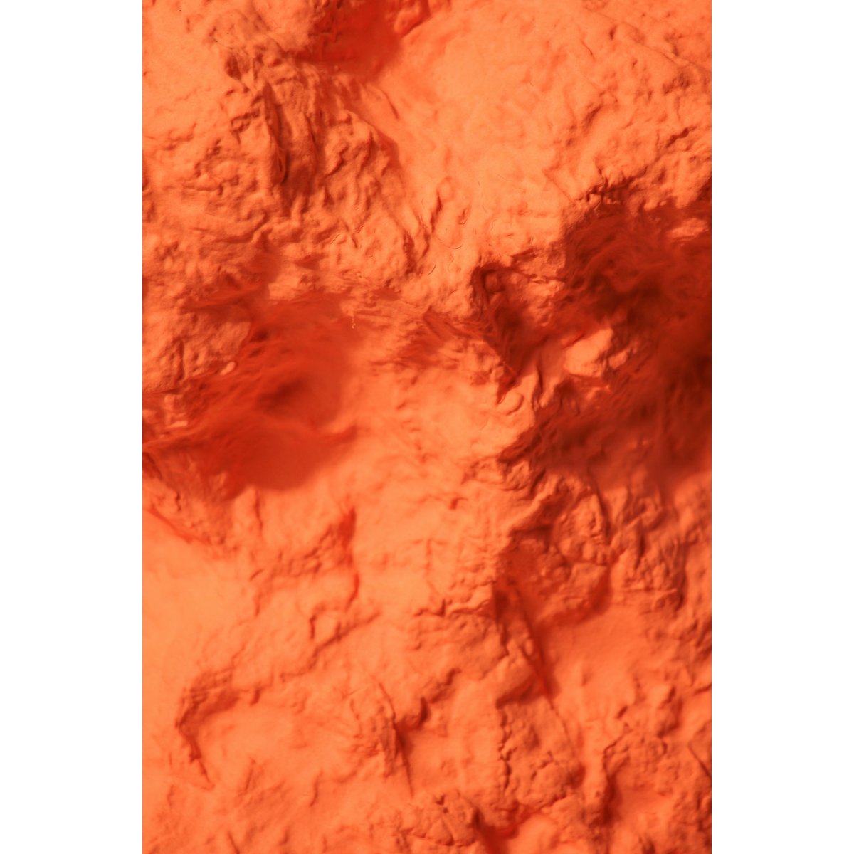 Keramikvase m. Rock-Look in trendigem Orange CHU32OR