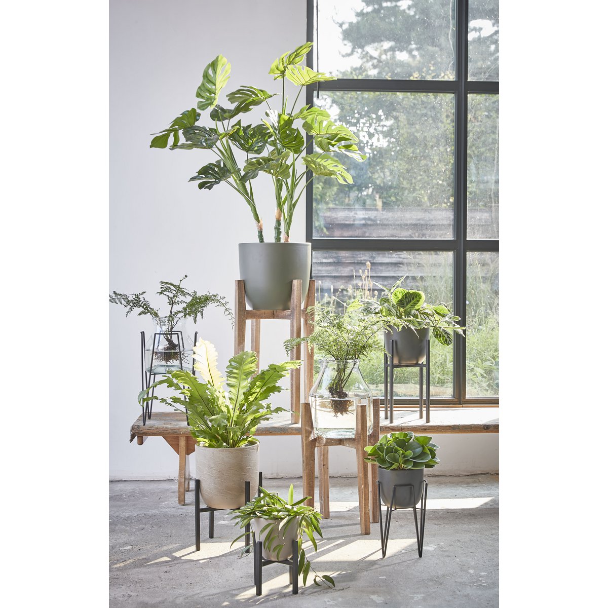 Künstliche Pflanze Monstera – H100 x Ø75 cm – Grün