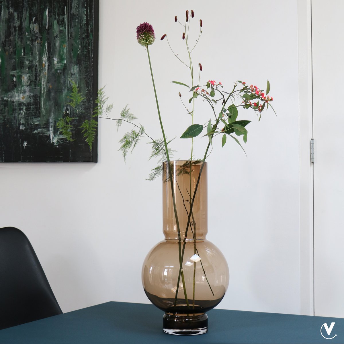 Sado groß taupe Ø25 x H50 cm