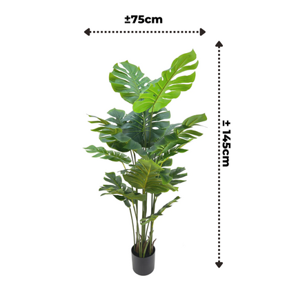Künstliche Monstera-Pflanze, 145 cm