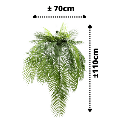 Künstliche Palmen-Hängepflanze, 110 cm