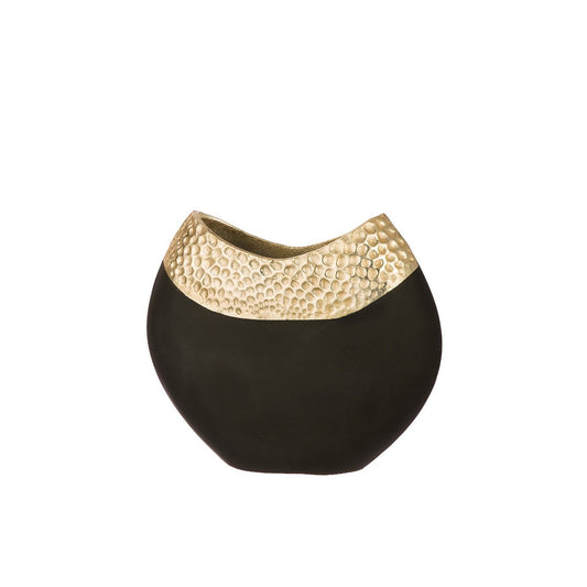 Vase Imperium, goldfarben; schwarz H.23 cm