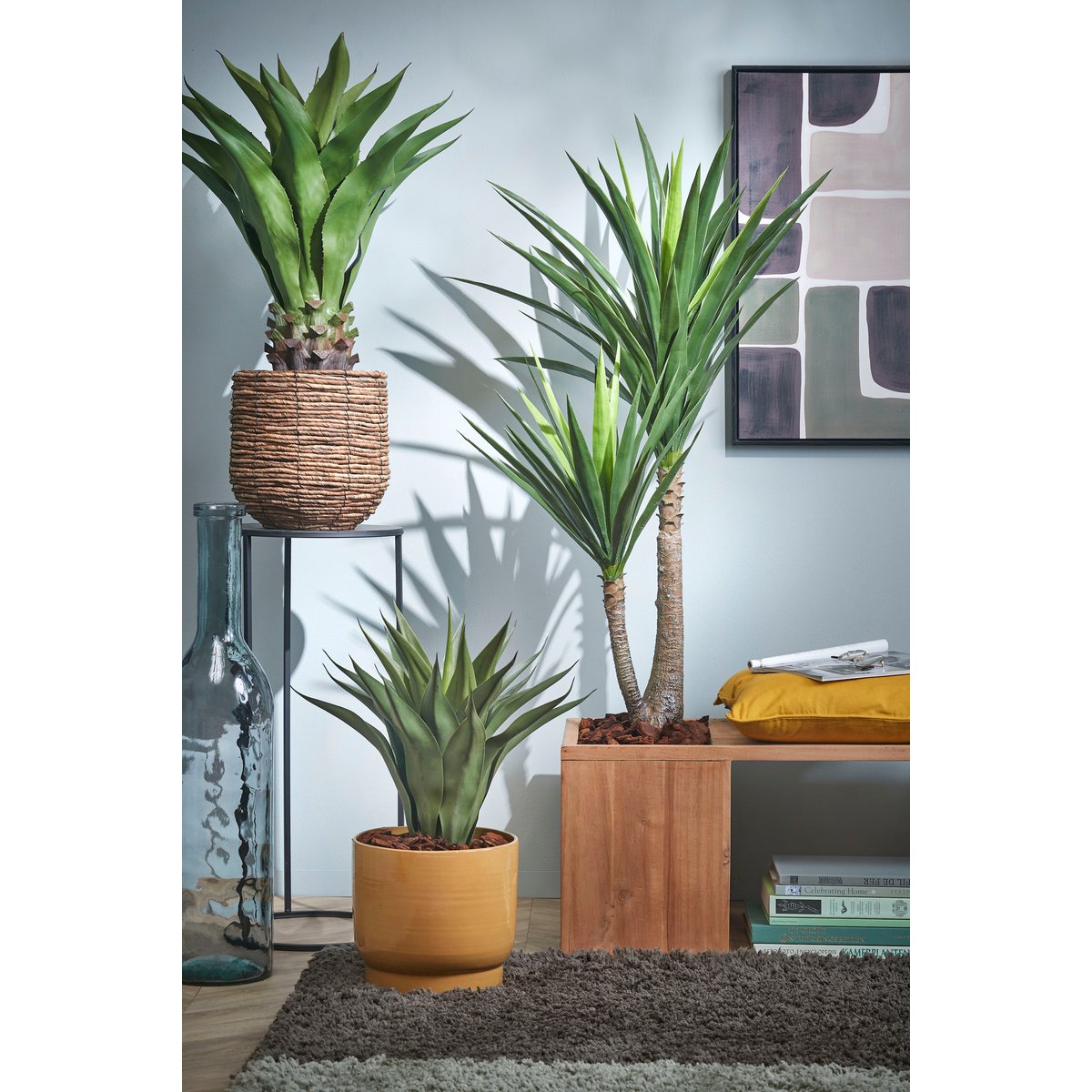 Künstliche Yucca-Pflanze – H120 x Ø60 cm – Grün