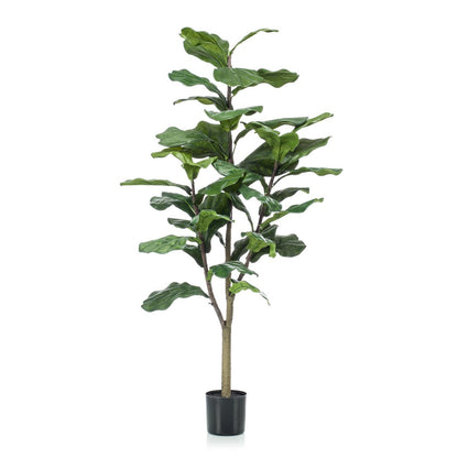 Künstliche Pflanze - Ficus Lyrata - Tabakpflanze - 125 cm