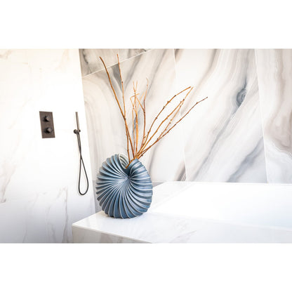 Palm Vase -Navy Blue Größe L.