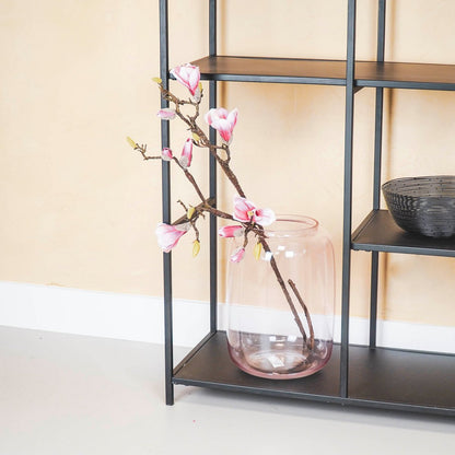 Vase - Groß - Glas - Rosa - 25x35cm