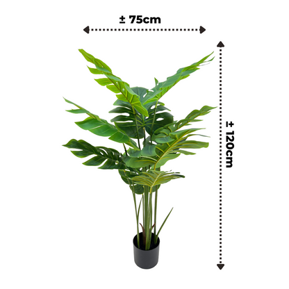Künstliche Monstera-Pflanze, 120 cm