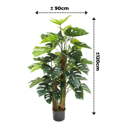 Künstliche Monstera-Pflanze, 120 cm