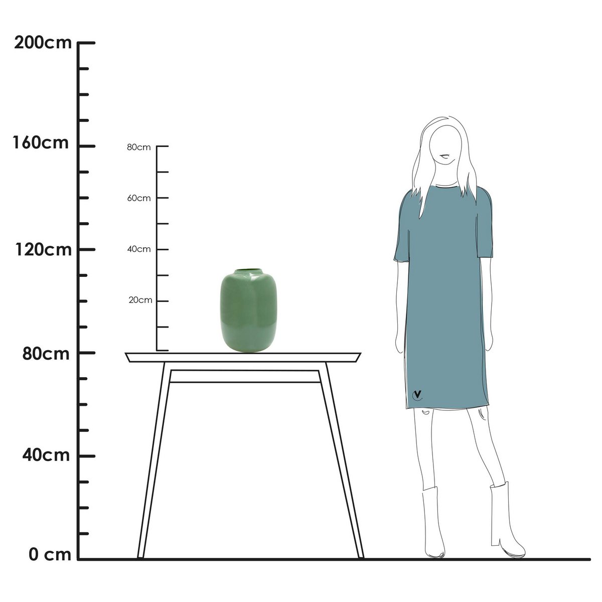 Arktisches Pastellgrün