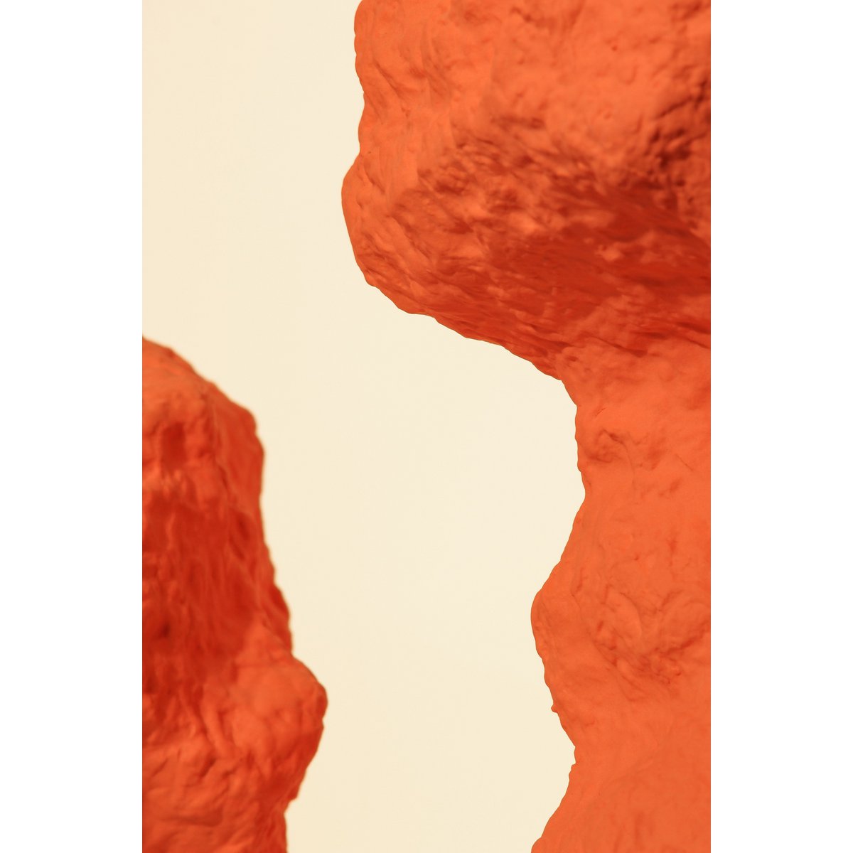 Keramikvase m. Rock-Look in trendigem Orange CHU32OR