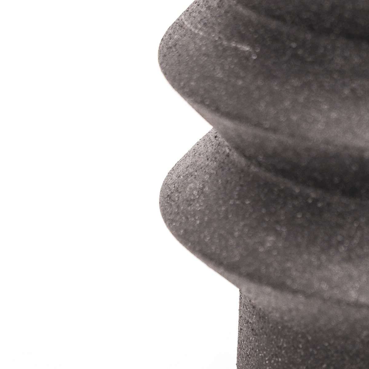 Topf - Bio - Keramik - Schwarz - 19x19x17cm