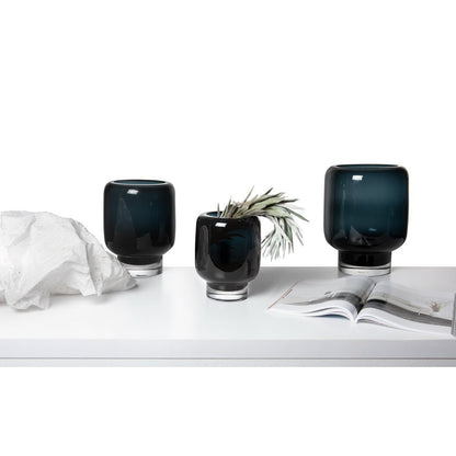 Vase moderner Klassiker aus dickem, reinem Qualitätsglas,Serie: ZADAR