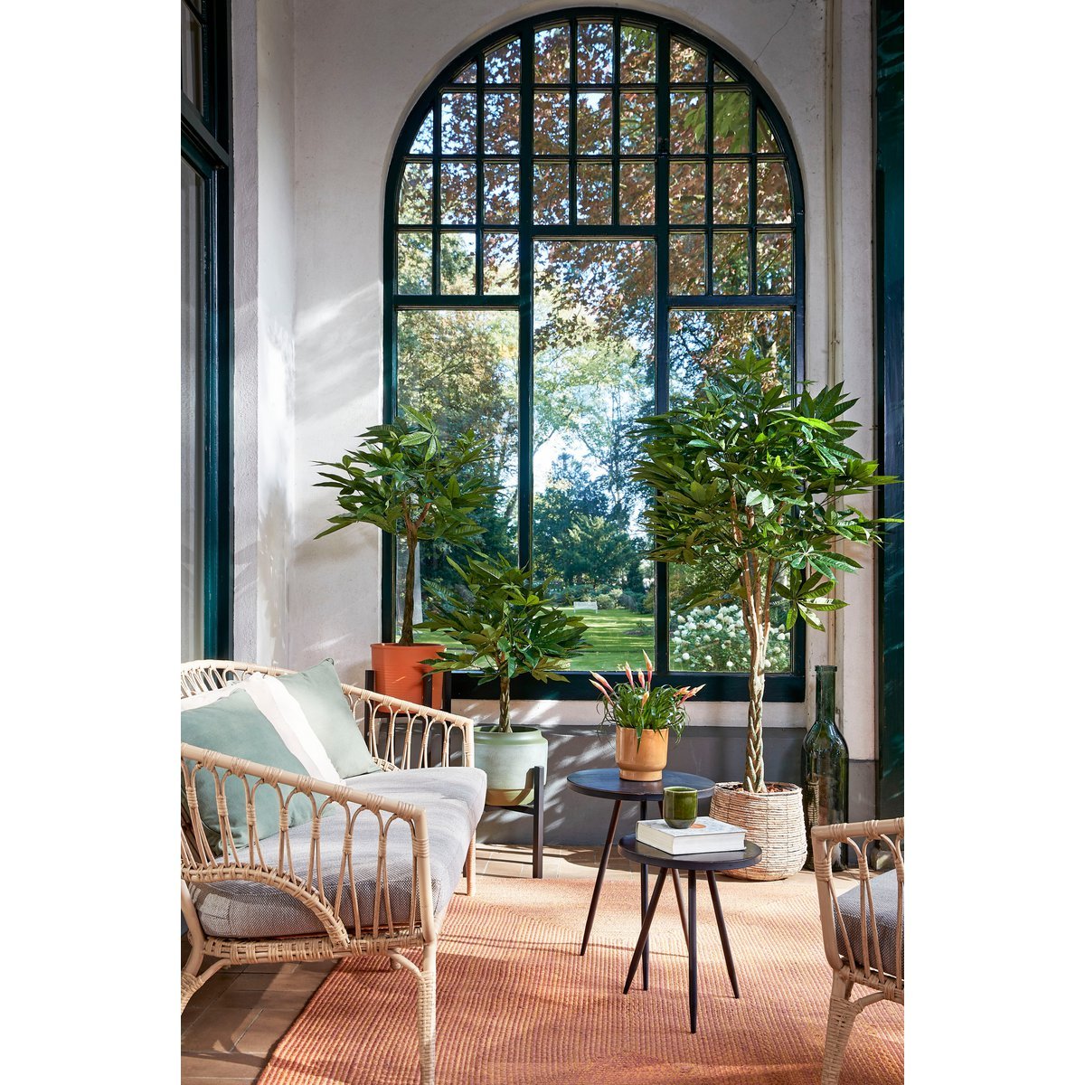 Künstliche Pflanze Pachira – H150 x Ø65 cm – Grün