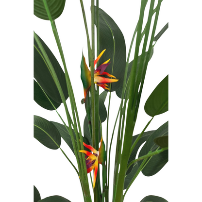 Künstliche Strelitzia-Pflanze mit Blüte, 210 cm