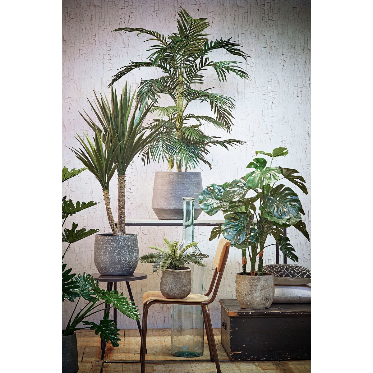 Areca-Palme Kunstpflanze - H150 x Ø100 cm - grün