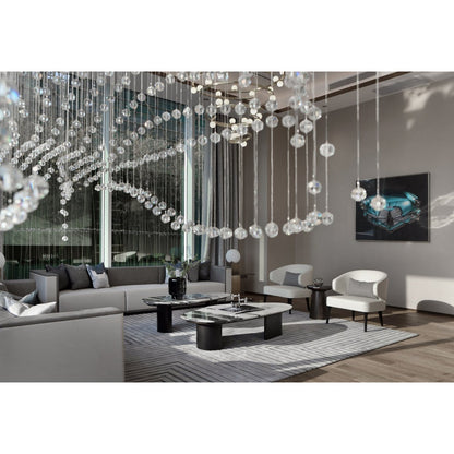 Moderne Glasvase mit ikonischem Design, Tintenblau, ZADAR 25IB, luxuriöses 9-mm-Glas