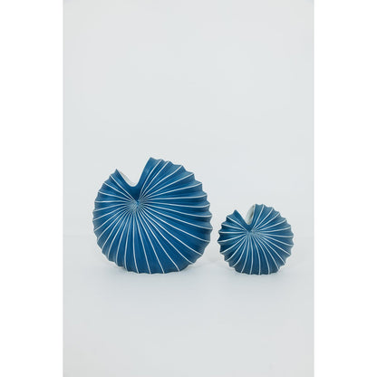 Palm Vase -Navy Blue Größe L.