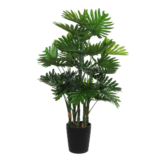 Kunstpflanze Philodendron – H120 x Ø80 cm – Grün