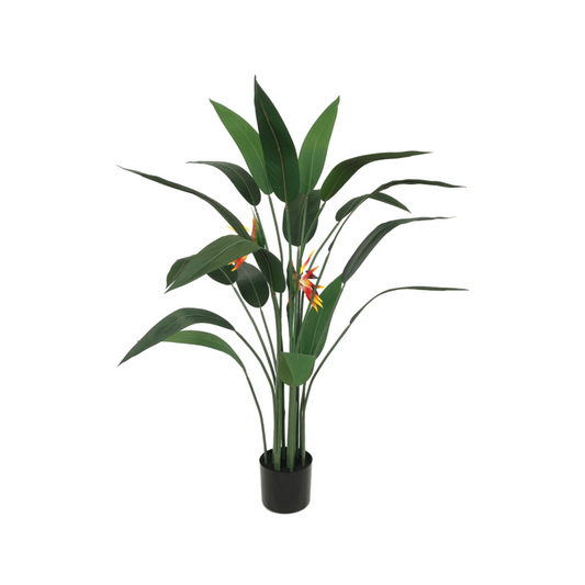 Künstliche Strelitzia-Pflanze mit Blüte 110 cm