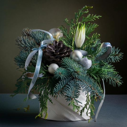 Frostiger Kerzenschein