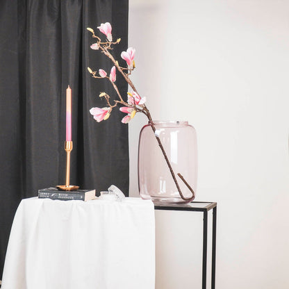 Vase - Groß - Glas - Rosa - 25x35cm