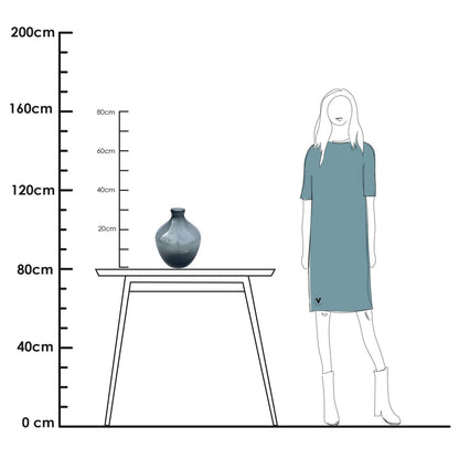 Traun grau Ø23,5 x H30 cm