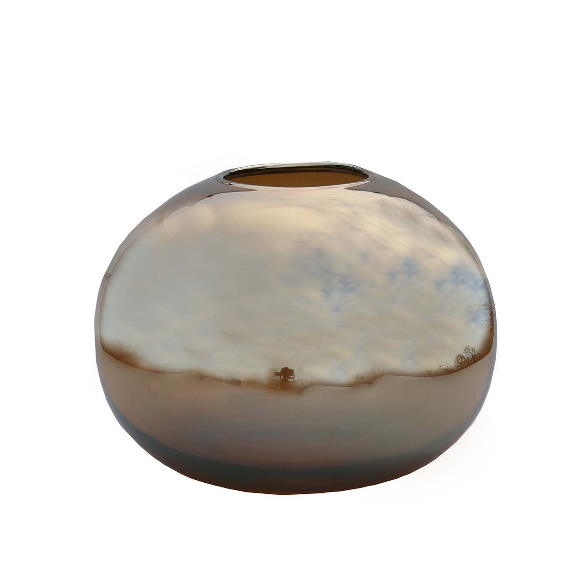 Brenno Glanztaupe Ø23 x H18 cm