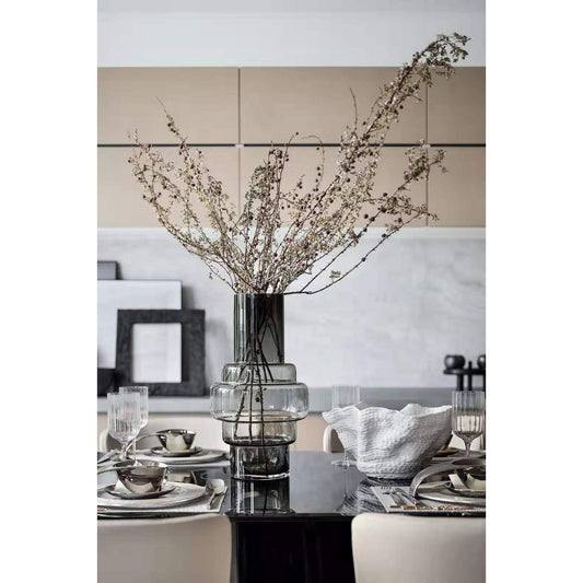 Dicke Glasvase im Retro-Stil XXL, Serie: TYLER 46GR, 9 mm dickes Luxusglas