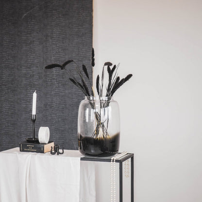 Vase - Glas - Dipdye - Klar/Braun - 25x35cm