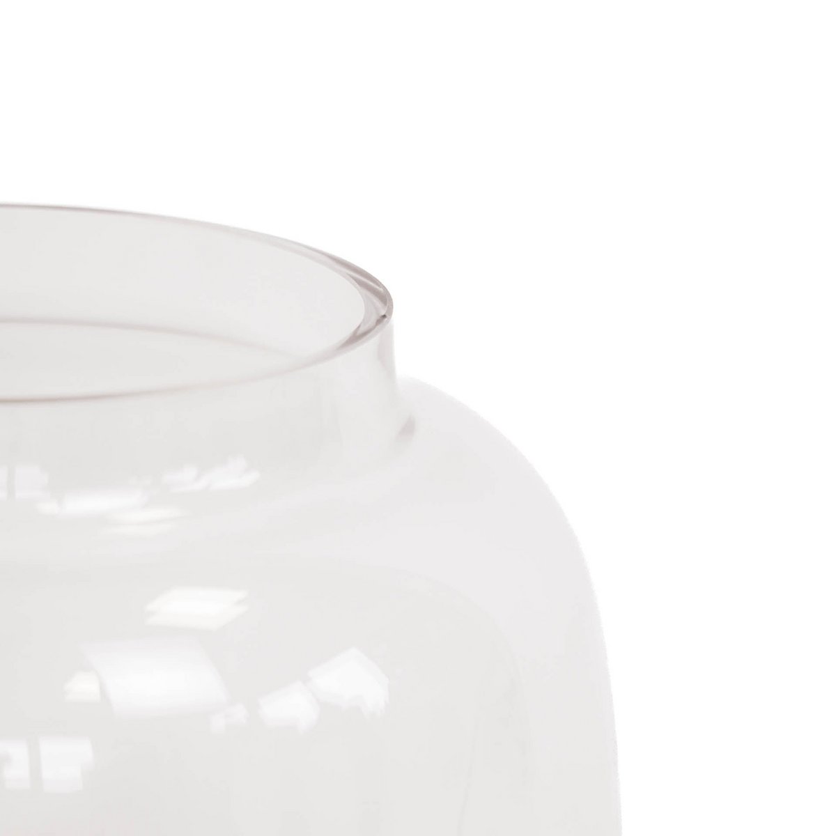 Vase - Glas - Dipdye - Klar/Braun - 18x25cm