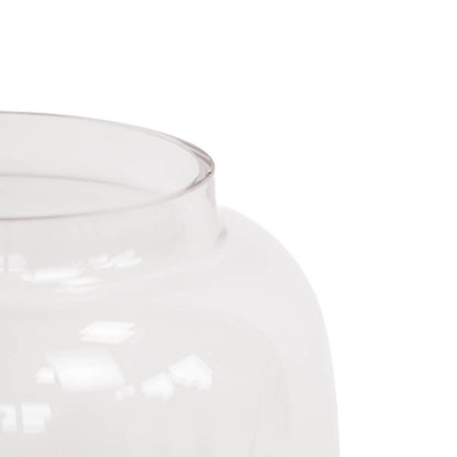 Vase - Glas - Dipdye - Klar/Braun - 18x25cm