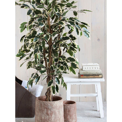 Künstliche Ficus-Pflanze – H110 x Ø70 cm – grün bunt