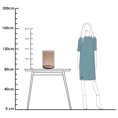 Kaspisches Taupe Ø25 x H35 cm