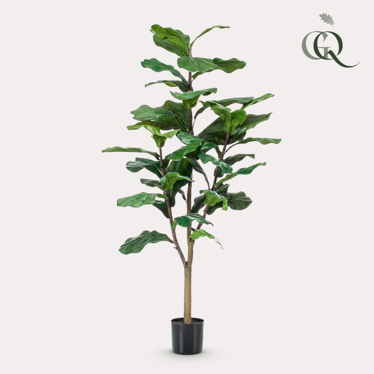 Künstliche Pflanze - Ficus Lyrata - Tabakpflanze - 125 cm