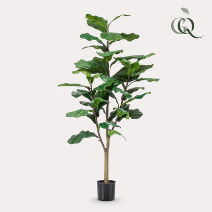 Künstliche Pflanze - Ficus Lyrata - Tabakpflanze - 125 cm