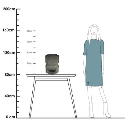 Warta grau Ø25 x H35 cm
