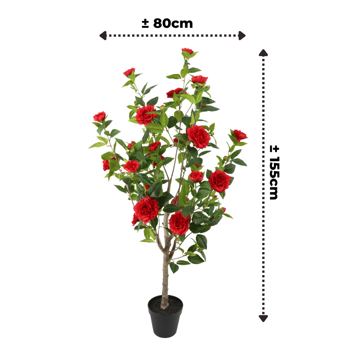 Künstliche japanische Rosenpflanze 155 cm