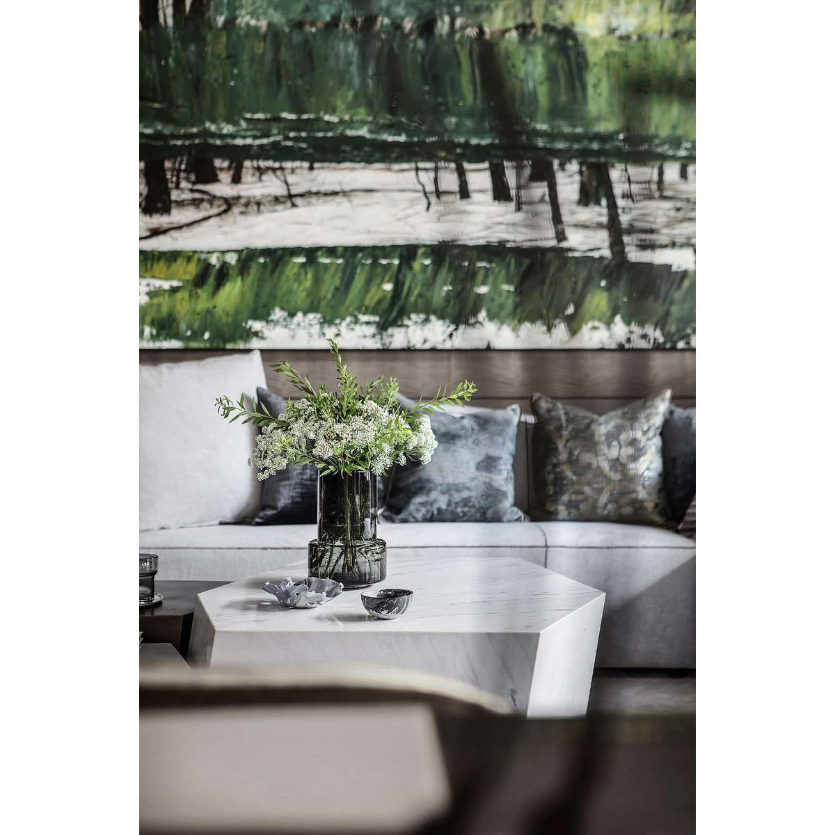 Dicke Glasvase im Retro-Stil: TYLER25GR