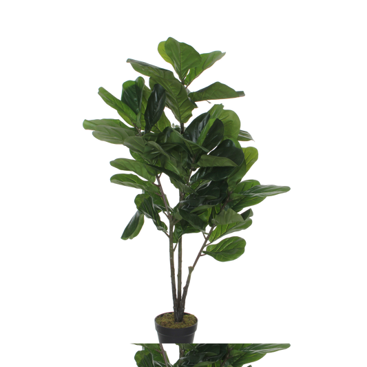 Kunstpflanze Ficus Lyrata - H120 x Ø60 cm - Grün